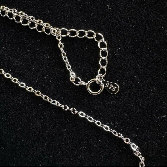 Zodiac Aries 925 Silver Necklace with CZ Accent Stones - Picture 4 of 6